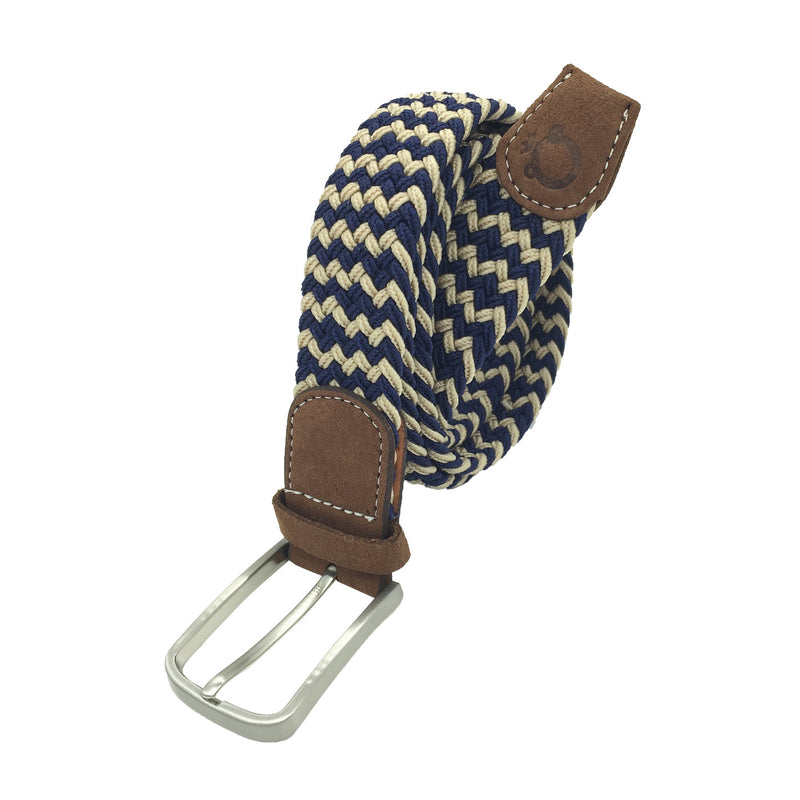 Ceinture élastique Bleu/blanc - La Dago Navy