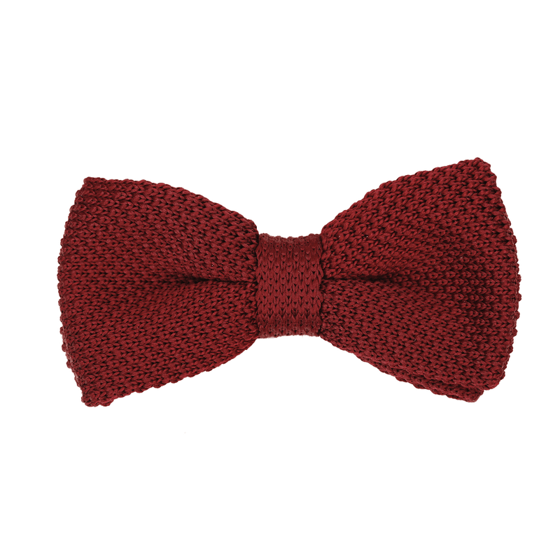 Nœud papillon tricot bordeaux - Le Dago Papillon Gaspard