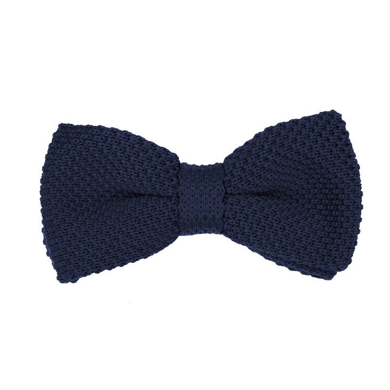 Nœud papillon tricot bleu marine - Le Dago Papillon Max